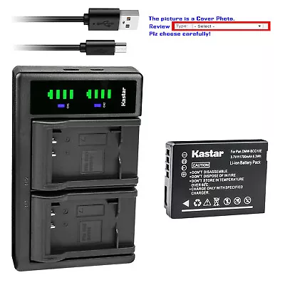 Kastar Battery LTD2 Charger For Panasonic DMW-BCG10 & Panasonic Lumix DMC-ZS20 • $23.99