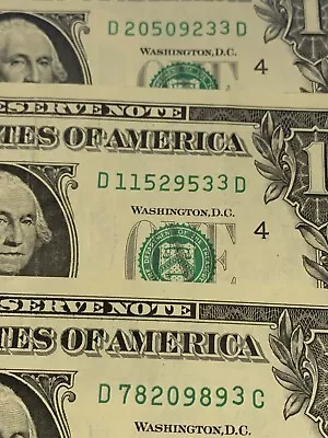 Gas Pump 3 Turn Stuck Digit Misprint Dollar Bill Fancy Serial # Free Shipping • $4.99