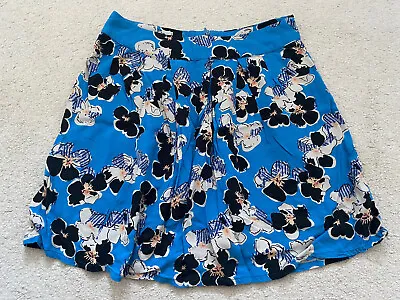 £5.50 • Buy River Island Blue Floral Skirt Size 12