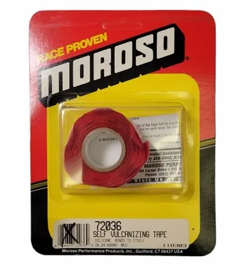 Self-Vulcanizing Silicone Tape Red Moroso 12ft X 1  Roll • $9.99