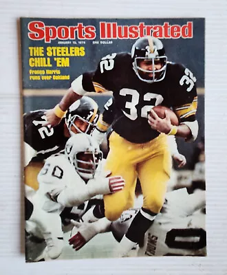 Sports Illustrated January 12 1976 Franco Harris Super Bowl Special • $2