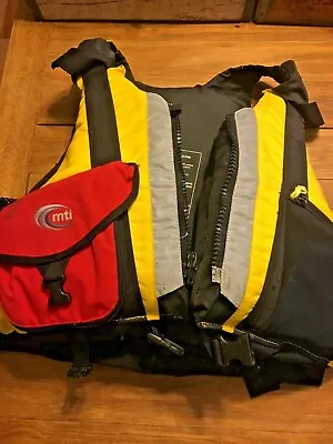 $125 • Buy Mti Adventurewear Life Jacket Vest Bigbuoy Kayaking Yellow Black Type III PFD