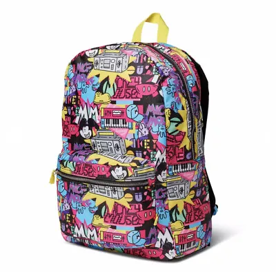 Disney Artist Series Mickey Mouse Backpack By Rafael Faria 80's Retro NEW • $43.86