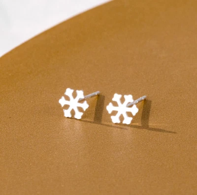 $7.95 • Buy S999 Sterling Silver Girl Baby Stud Piercing EARRINGS Safe For Sensitive Ear I46