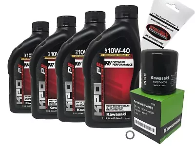 Kawasaki OEM Oil Change Kit For 1995-2006 Vulcan 800 VN800 800 With 10W-40 Oil • $51.99