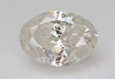 Certified 2.07 Carat F Color SI2 Oval Natural Enhanced Loose Diamond 9.93x7.11mm • $2729.99