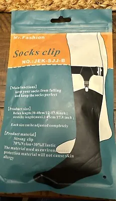 Mens Sock Garters Belt Adjustable 2-pack Sturdy Clip Suspenders • $12