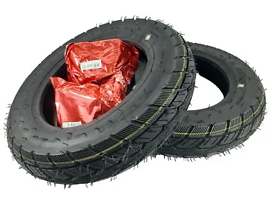 Pair Of 3.50-10 Black Mobility Scooter Tyres & Tubes (6PLY) TGA Breeze S3-S4 • £86.40