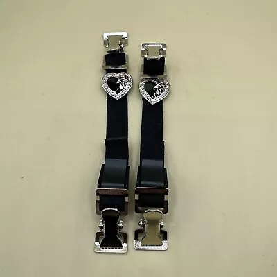 Heart & Rose Motorcycle Boot Pants Strap Stirrup Heavy Duty Clip Made In Usa • $12.99
