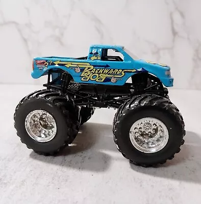 Hot Wheels Monster Jam Trucks Backwards Bob Blue 1:64 Loose Used *READ* • $24.99