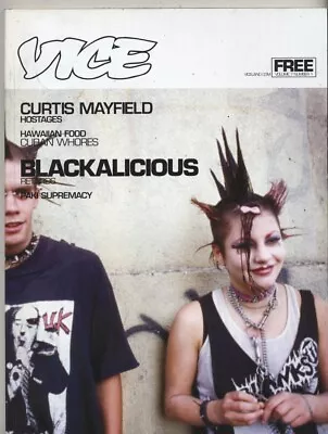 VICE Magazine; V.7/No. 1 '00; Curtis Mayfield Blackalicious American Flag • $15