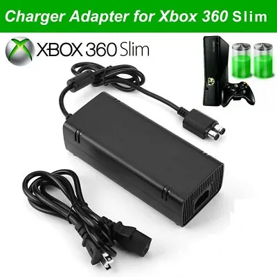 $10.98 • Buy AC Adapter Charger Power Supply Cord For Xbox 360 SLIM ONLY Brick Game Console