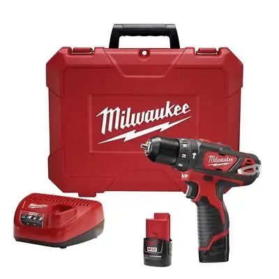 Milwaukee M12 3/8 In. Hammer Drill/driver Kit • $149