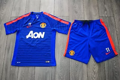 Player Issue Manchester United Football 2014/15 Training Shirt Jersey Shorts Kit • $149.99