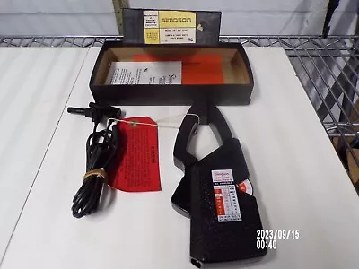 Simpson Model 150-2 Amp Clamp Cat. No. 00545 Original Box W/ Manual! • $35