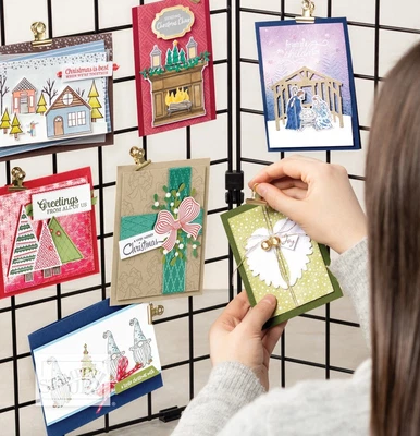 £25.95 • Buy Stampin' Up! Counter Foldable Greeting Card Book Art Display Stand Black Wire