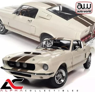 Autoworld Amm1227 1:18 1967 Ford Shelby Gt-350 (wimbledon White) • $79.99