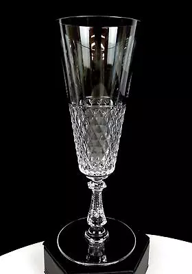 Val St Lambert Cut Crystal Diamond Heidelberg Pattern 7 1/2  Champagne Flute • $37.47