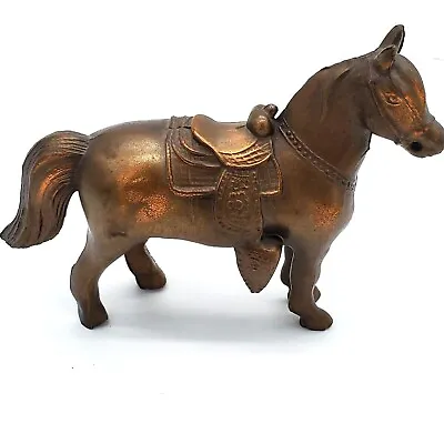  Vintage 1950's-60's Pot Metal Western Horse Copper Color Carnival Prize • $15.35