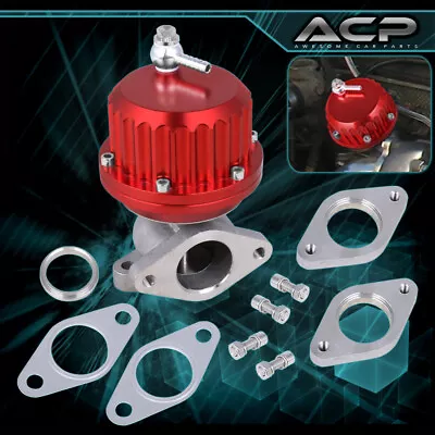 38mm Red Vertical Rib 2 Bolt Flange External Wastegate 8Psi Vr Style Universal • $35.99