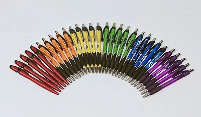 30ct Mixed Lot Misprint Retractable Click Pens: RAINBOW Multi-Colors:R-O-Y-G-B-P • $16.99