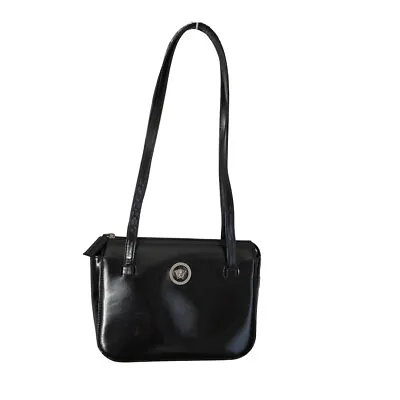 Versace Shoulder Bag Medusa Vintage Leather Black • $275
