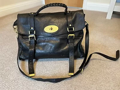 Mulberry Original Alexa Bag In Black Soft Buffalo Leather • £45