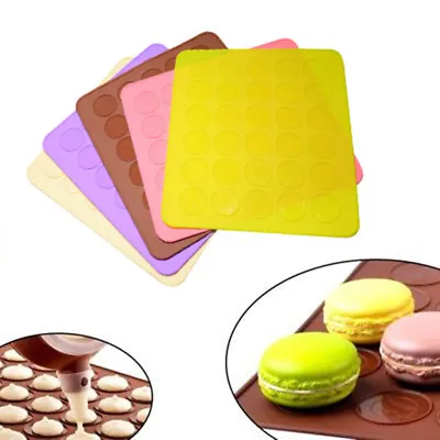30-cavity Silicone Pastry Cake Macaron Macaroon Oven Baking Mould Sheet Maty.WR • $4.41
