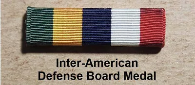 M77-Inter-American Defense Board Medal  Ribbon Bar • $4