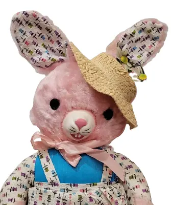 Vintage Gund Pink Rabbit Toy • $208.05