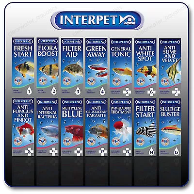 £7.99 • Buy Interpet FISH TANK TREATMENT Health Disease Parasite MEDICINE Water AQUARIUM
