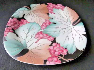 RANMARU Vineyard 3418 Salad Plates Stoneware 2PC Excellent Vintage • $34.99