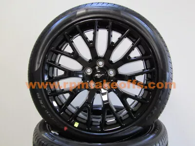 Ford Mustang Factory 19 Black Wheels Tires OEM Performance Pack 10036 10038 • $1795