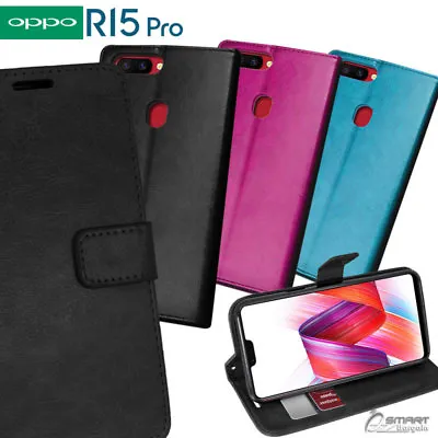 Wallet Flip Card Slot Stand Case Cover For Oppo R15 / R15 Pro • $7.99