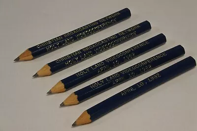 Vintage 1982 Golf Pencils Atlas Sharpened Hexagonal Custom Lettering Lot Of 5  • $3.50