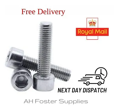 CAP Head Stainless Steel A4 316 Allen Bolts M4 M5 M6 M8 M10 M12 DIN912 LockNUT++ • £150