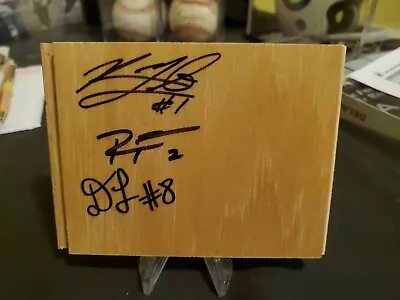 Raymond Felton Ricky Ledo Doron Lamb Autographed Floorboard Dallas Mavericks  • $13