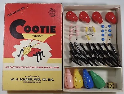 Vintage  The Game Of Cootie  By William H. Schaper 1949 See Description • $19.99