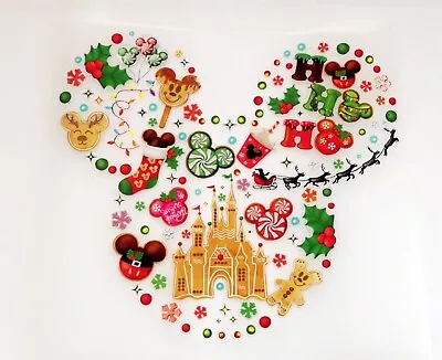 Christmas Theme Minnie Mouse Head Iron On Transfer • £5.99