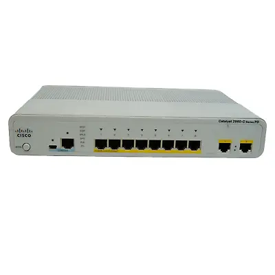 Cisco Catalyst WS-C2960CPD-8PT-L 8-Port Ethernet Switch • $29.99