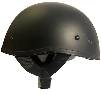 SOA Style DOT Flat Black Half Helmet • $35