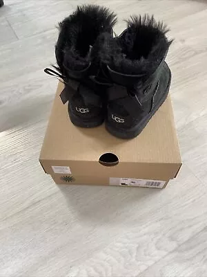 Ugg Mini Bailey Bow Ll Boot Black • £35