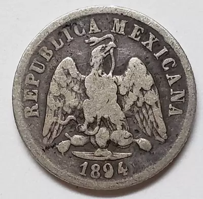 1894 Mo M Mexico Silver 10 Centavos KM 403.7 IH534 • $7.99