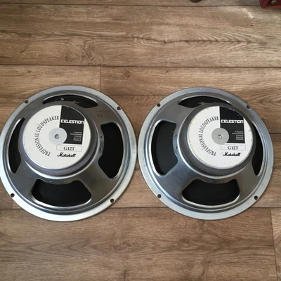 £95 • Buy Pair Celestion G12T Marshall Branded Guitar Speaker 4 Ohms T4342 Cone 7293