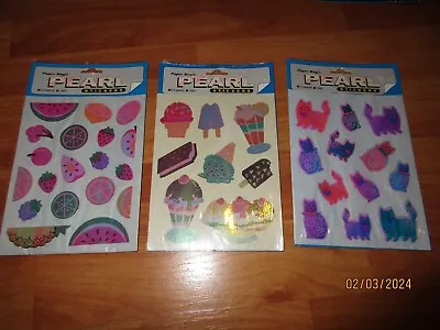 Vintage Paper Magic Pearl Stickers 1 Sheet USA U Pick NOT A LOT • $17.99