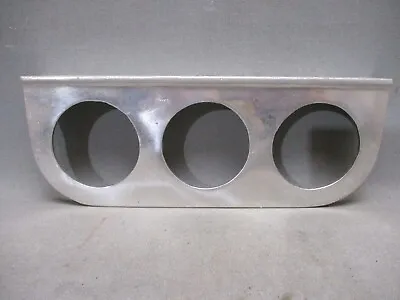 Vintage Under Dash Triple Gauge Panel  2-1/8  Gauges Heavy  Cast Aluminum SG22 • $49.95