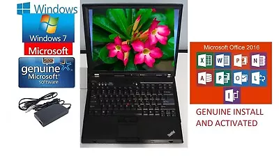 THINKPAD LAPTOP WIN 7 WIFI 320GB HDD CDRW DVD Word 2016 Excel • $299.99