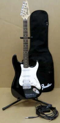 $149.99 • Buy Fender Starcaster Guitar W/Bag Cable & Tuner Metallic Black Humbucker Rosewood