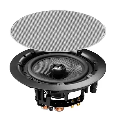 PAIR (two) OSD 8  Dual Tweeter In Ceiling Speakers 100W Stereo Trimless ACE840 • $94.95