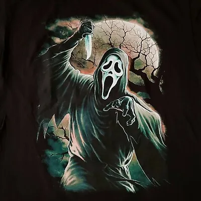 FREE SAME DAY SHIPPING Brand New SCREAM Classic GHOSTFACE Moon Shirt LARGE • $17.99